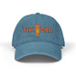Blue cap with 'TIKI BAR' text and tiki graphic on a white background
