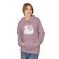Surf Sketch Hoodie — Minimal Beach Palm Line Art Sweatshirt