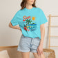 Sun, Sand & Sea T-Shirt – Tropical Beach Palm Tree Graphic Tee