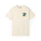 T-Shirt — "Living in Paradise and Loving It" Tropical Parrot Beach Tee