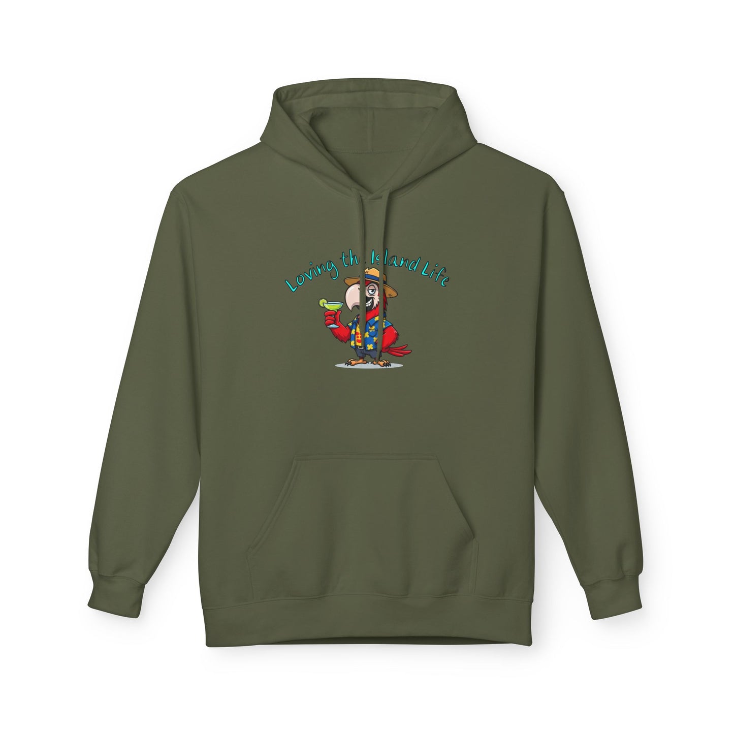 Loving the Island Life Hoodie — Tropical Beach Vacation Pullover