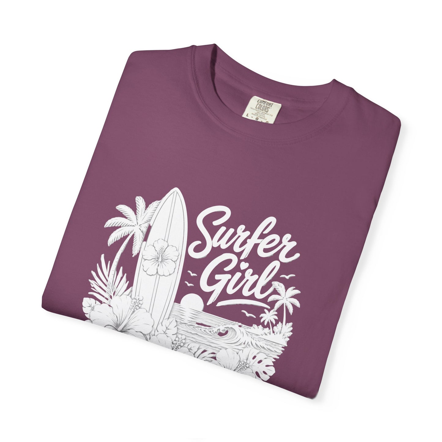 Surfer Girl Graphic Tee — Vintage Beach Surf T‑Shirt