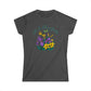 Women’s Floral Tee "Life Is Like a Garden" Iris & Crocus Spring Shirt at Caribbean Rays