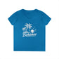 Bahamas Palm Beach V-Neck Tee — Ladies' Tropical Vacation T-Shirt