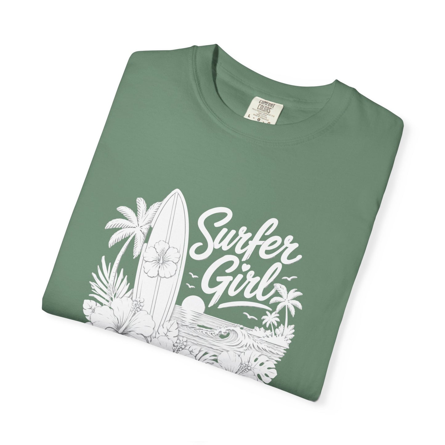 Surfer Girl Graphic Tee — Vintage Beach Surf T‑Shirt