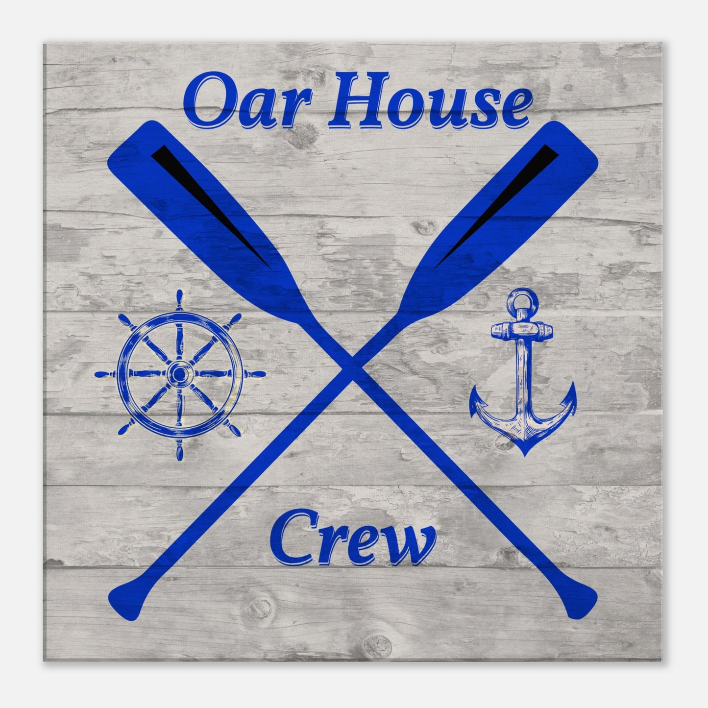 Oar House Crew Canvas Wall Print at Caribbean Rays
