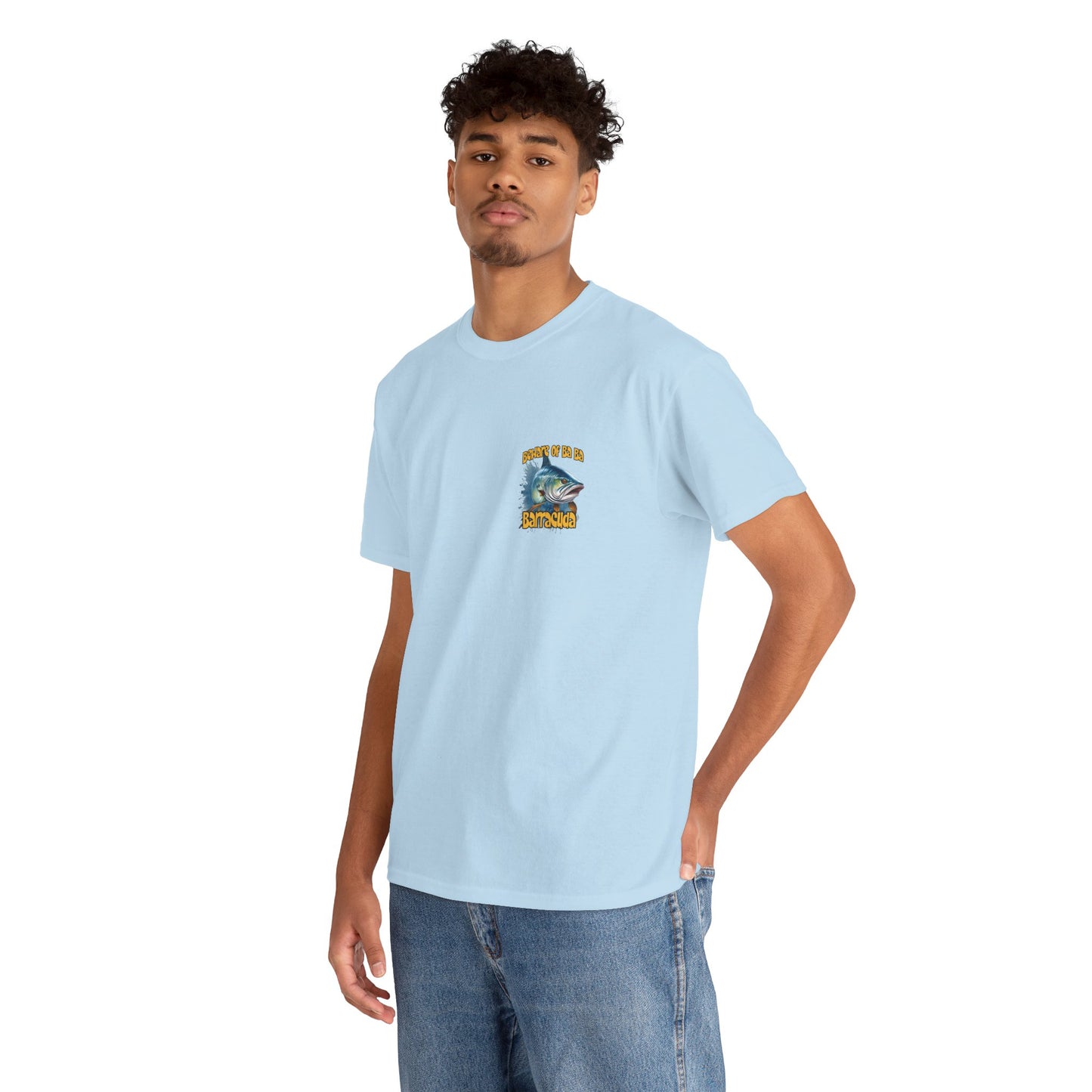 Barracuda Fishing Tee — "Beware of Ba Ba Barracuda" Graphic T-Shirt
