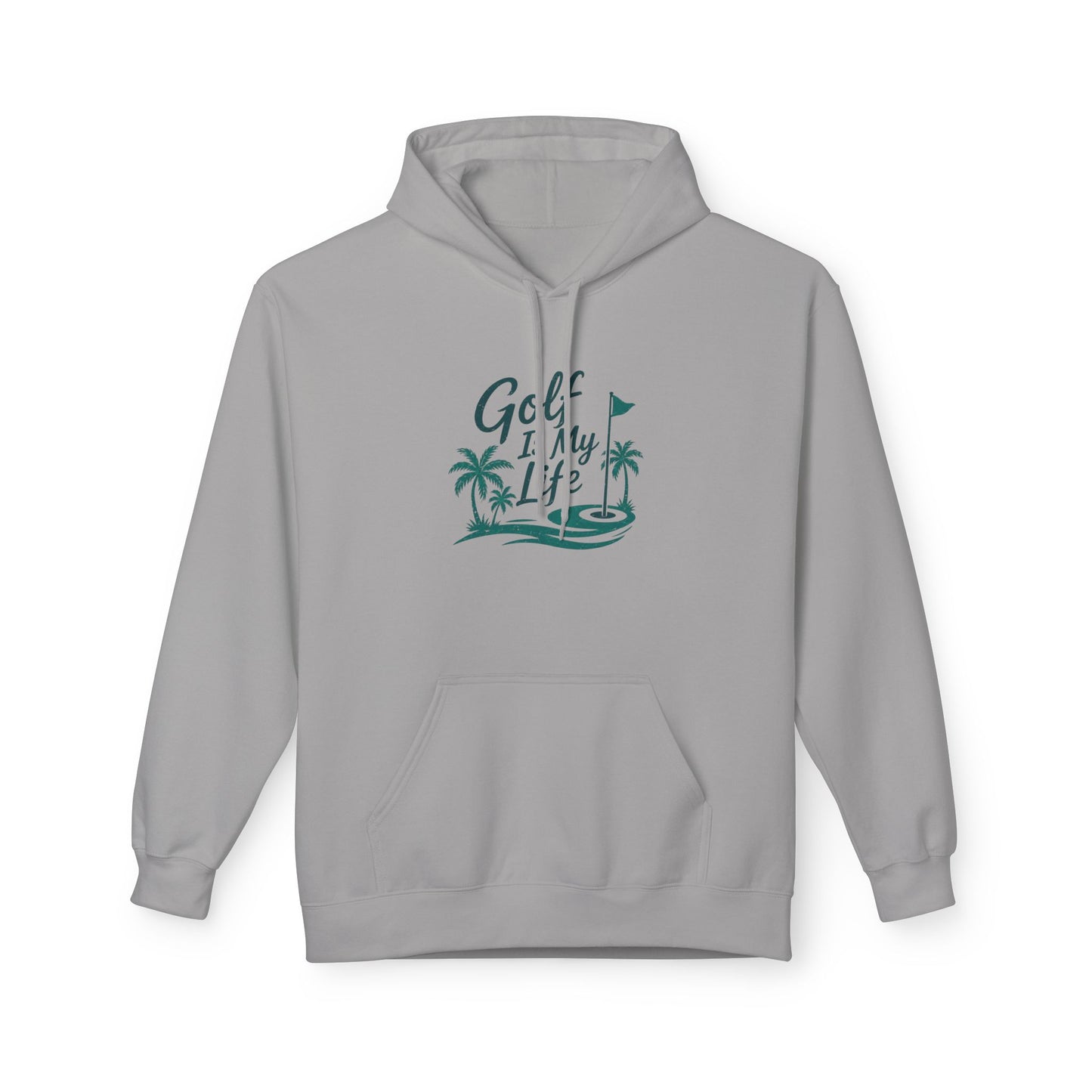 Golf Is My Life Hoodie — Tropical Palm Golf Pullover