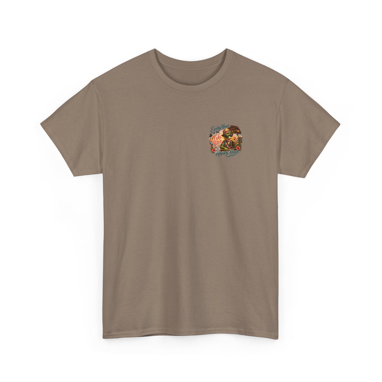 T-Shirt - "Every Hour at the Tiki Bar is Happy Hour" Vintage Tropical Tee