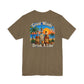 "Great Minds Drink A Like" Tropical Beach Liquor Graphic Tee