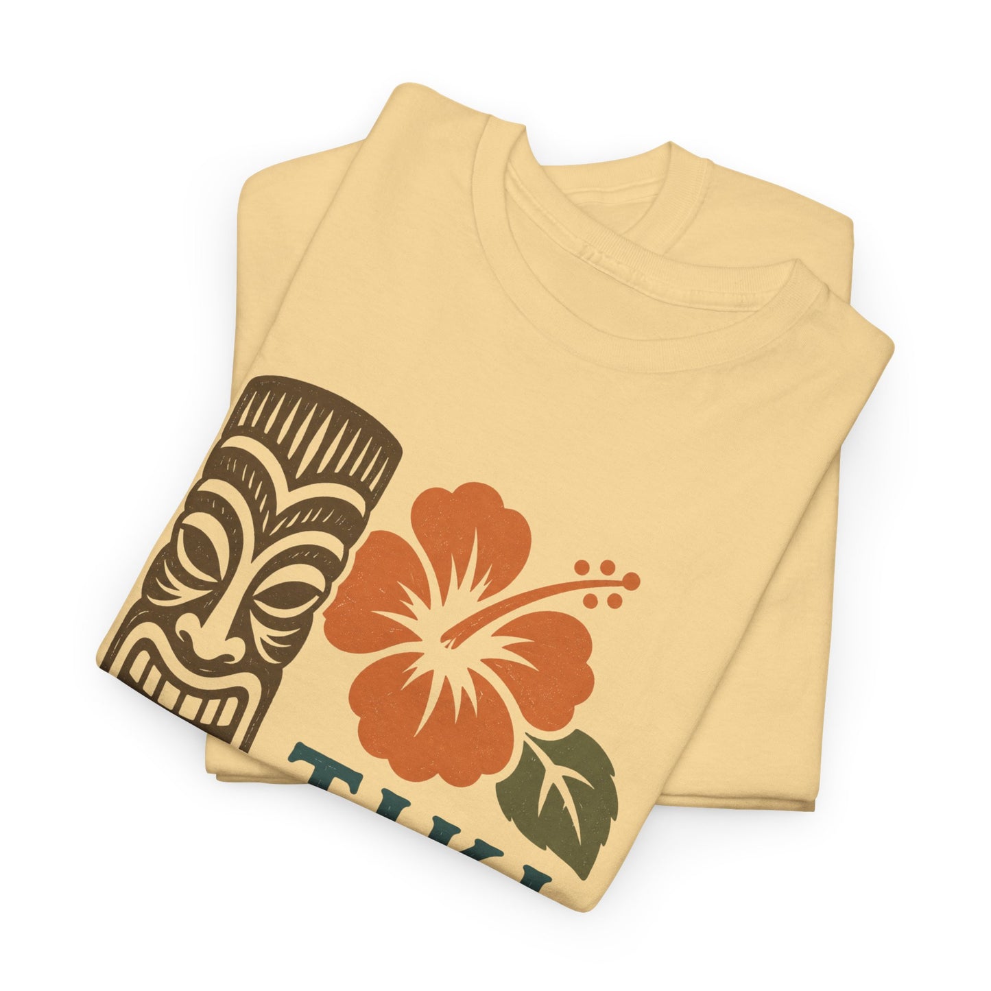 Tiki Vibes Floral Hibiscus Tee