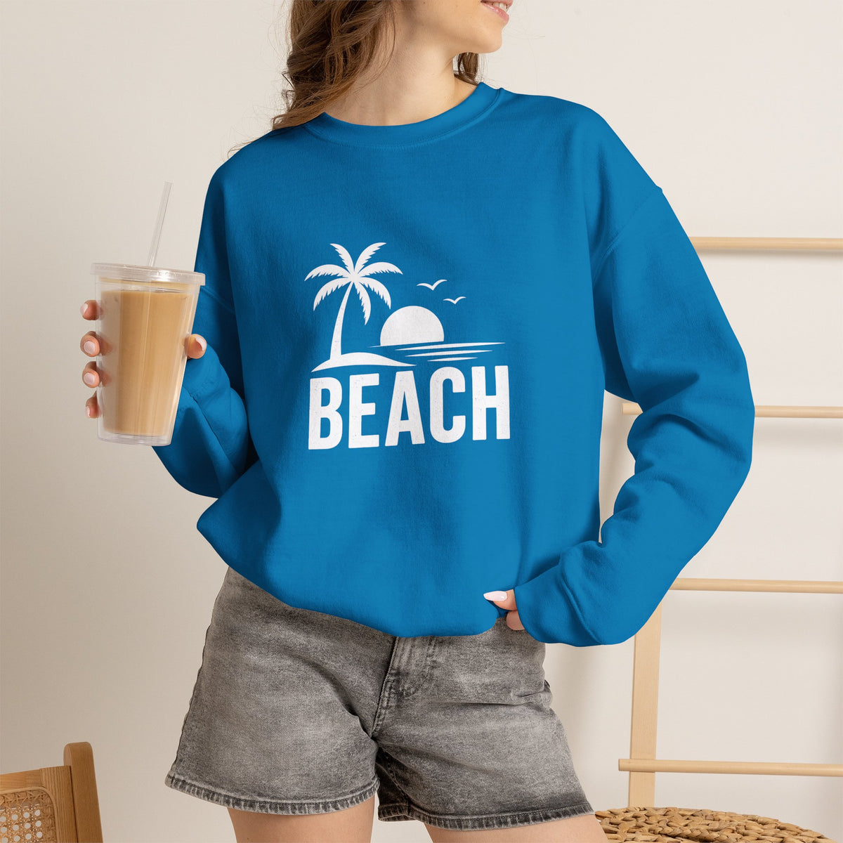 Beach Sunset Crewneck Sweatshirt