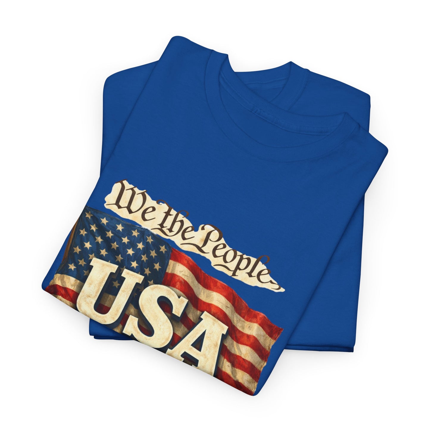 USA 250 Years Vintage Flag T-Shirt — "We the People" Patriotic Tee
