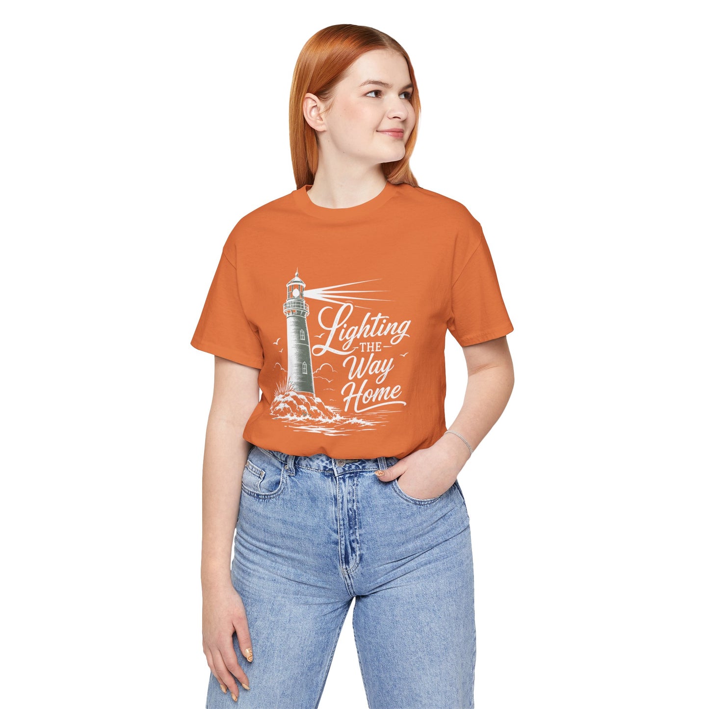 Lighthouse Coastal Tee — Vintage Nautical Lighthouse Graphic Shirt