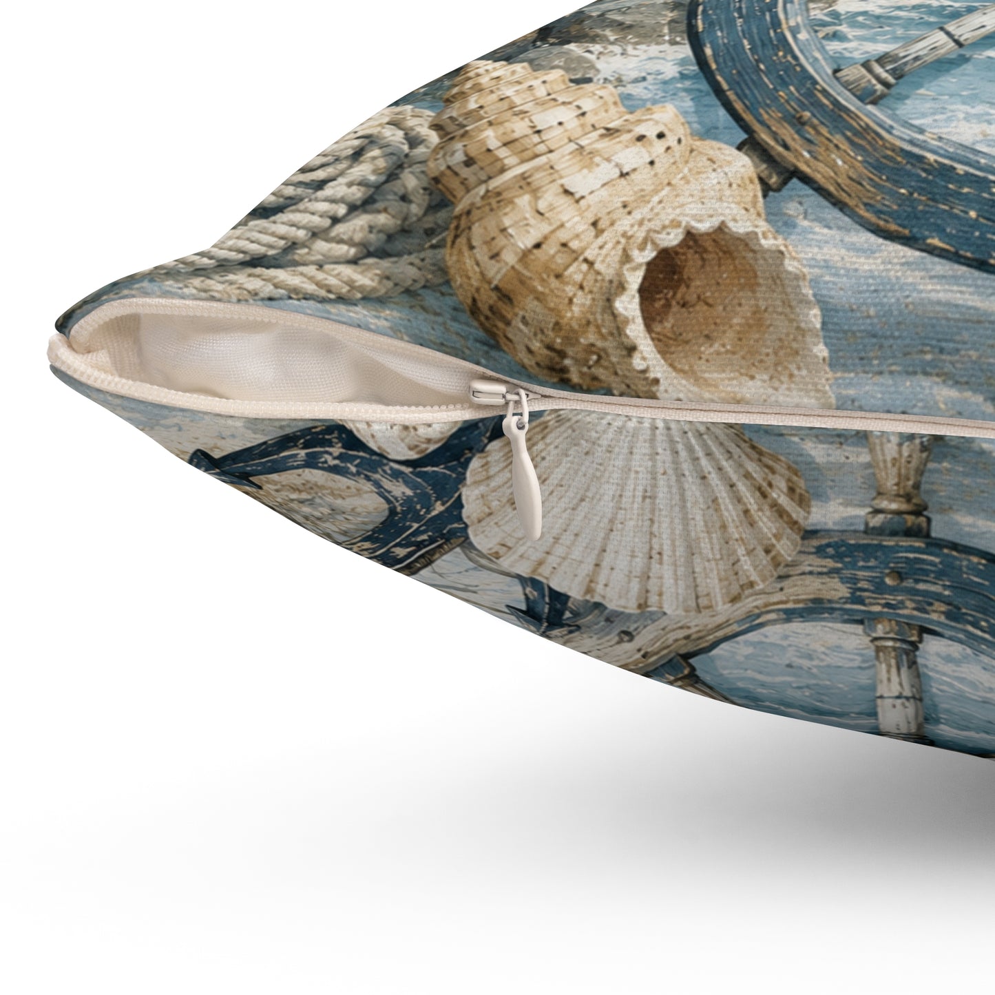 Beach Nautical Spun Polyester Square Pillow