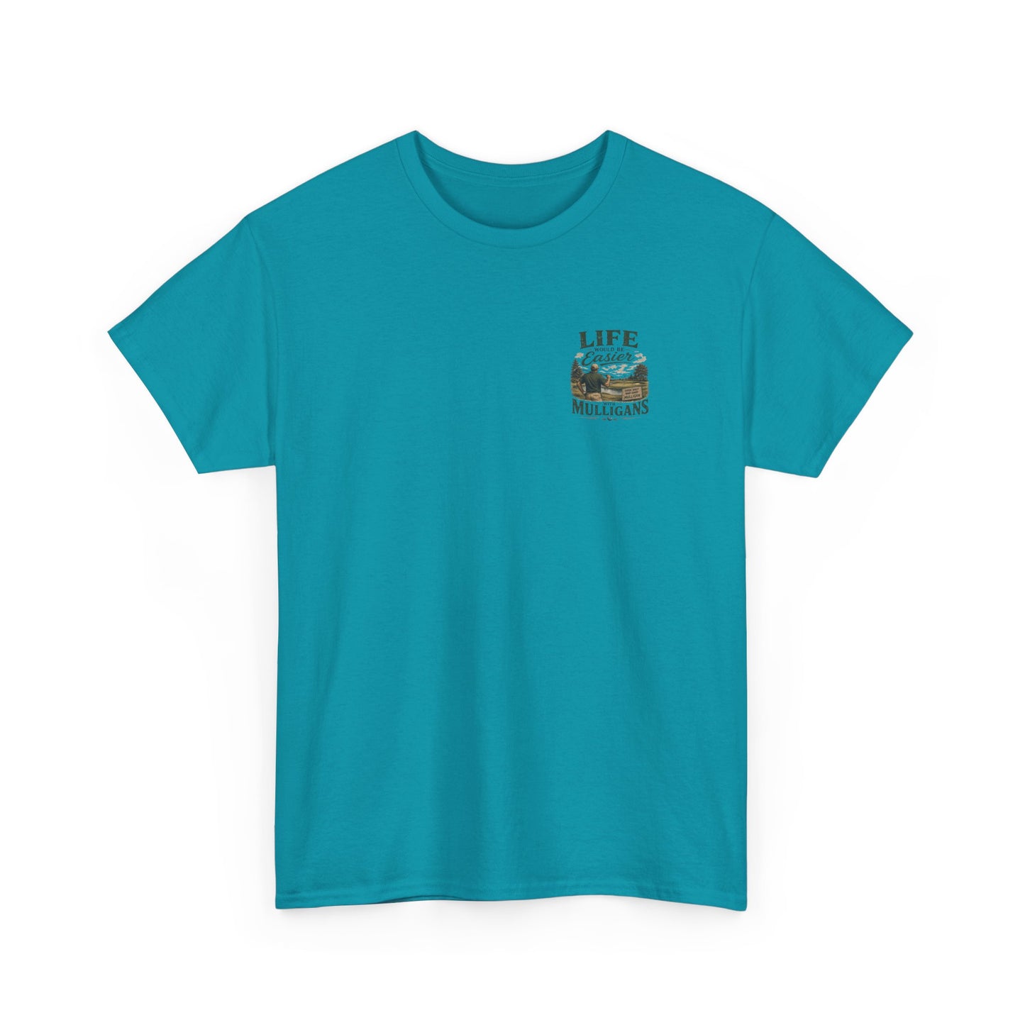 Mulligans Golf T-Shirt — “Life Would Be Easier With Mulligans” Vintage Golf Tee