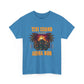 Blue t-shirt with Tiki Island and Aloha Bar design on a white background  at Caribbean Rays