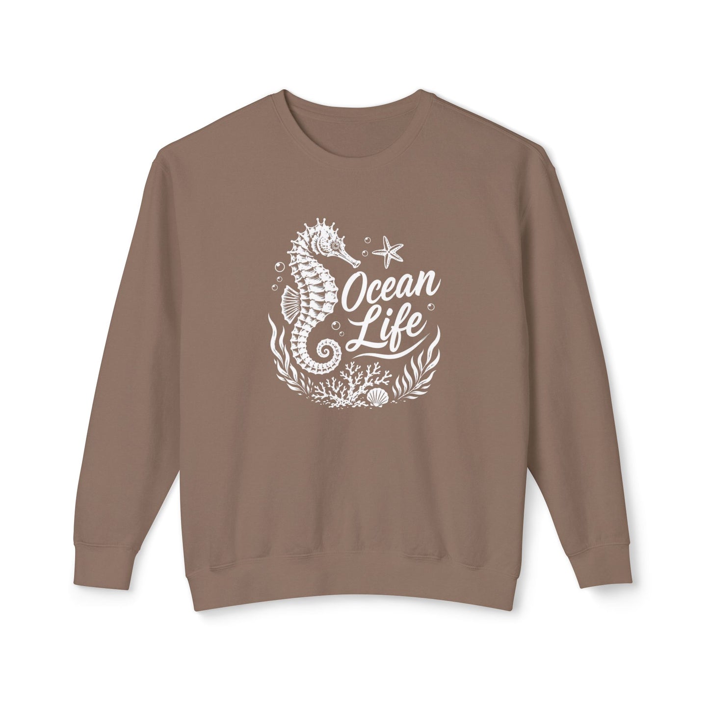 Ocean Life Seahorse Crewneck Sweatshirt