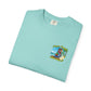 T-Shirt — "Living in Paradise and Loving It" Tropical Parrot Beach Tee