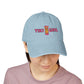 Tiki Girl Embroidered Denim Hat — Tropical Tiki Bar Baseball Cap
