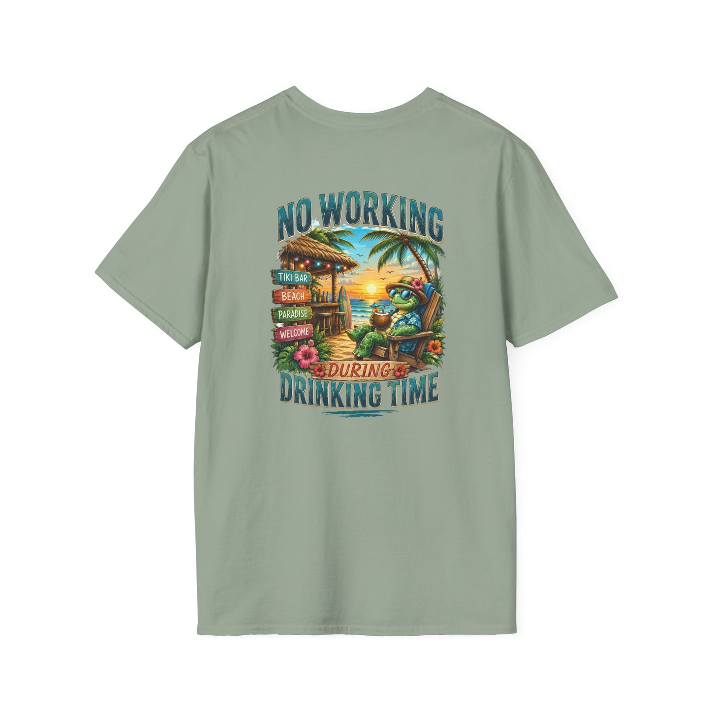 No Working During Drinking Time Unisex Softstyle T-Shirt