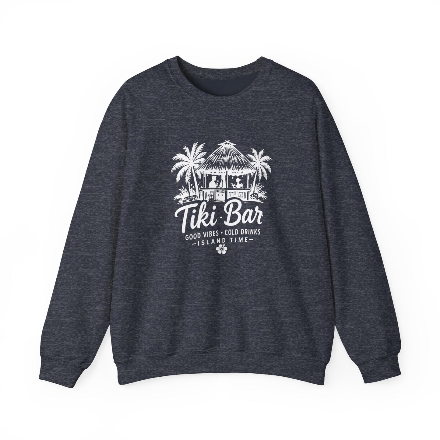 Tiki Bar Crewneck Sweatshirt – Island Vibes Graphic Pullover
