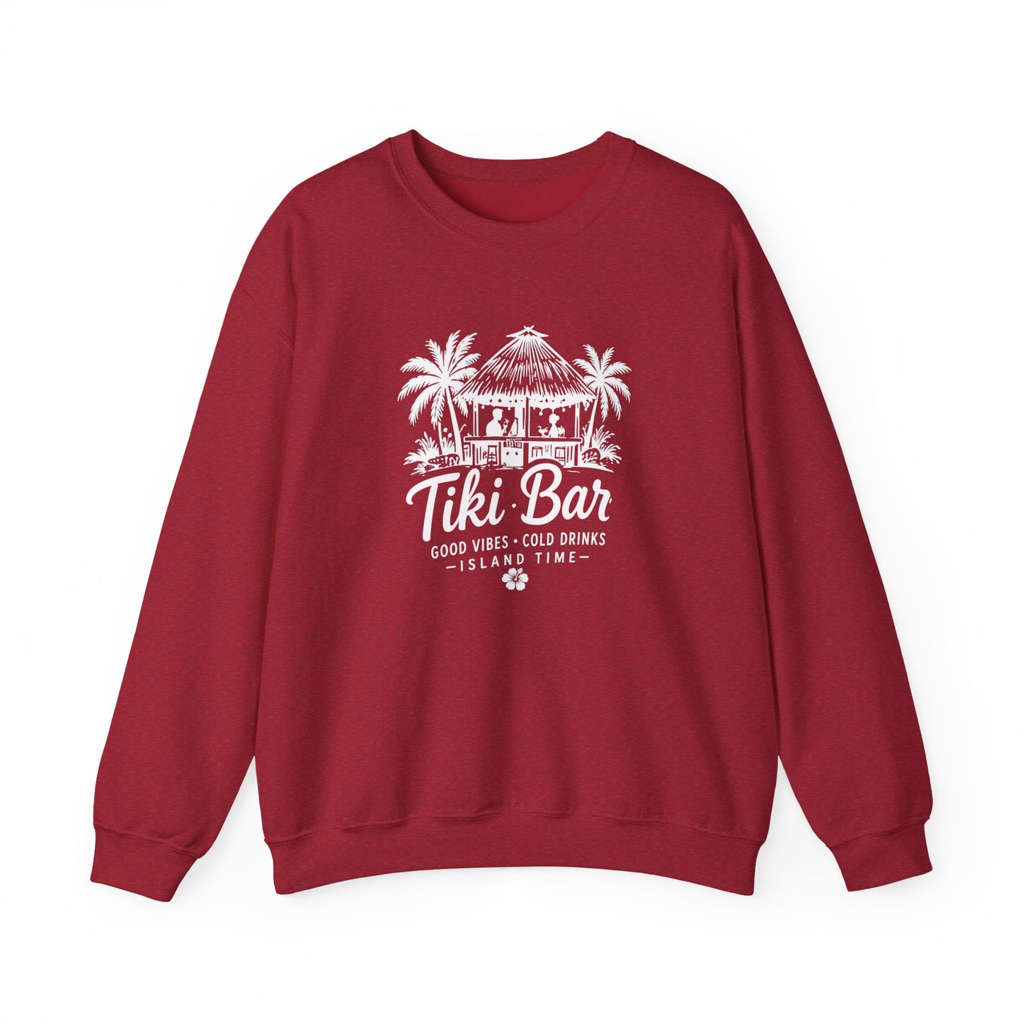 Tiki Bar Crewneck Sweatshirt – Island Vibes Graphic Pullover