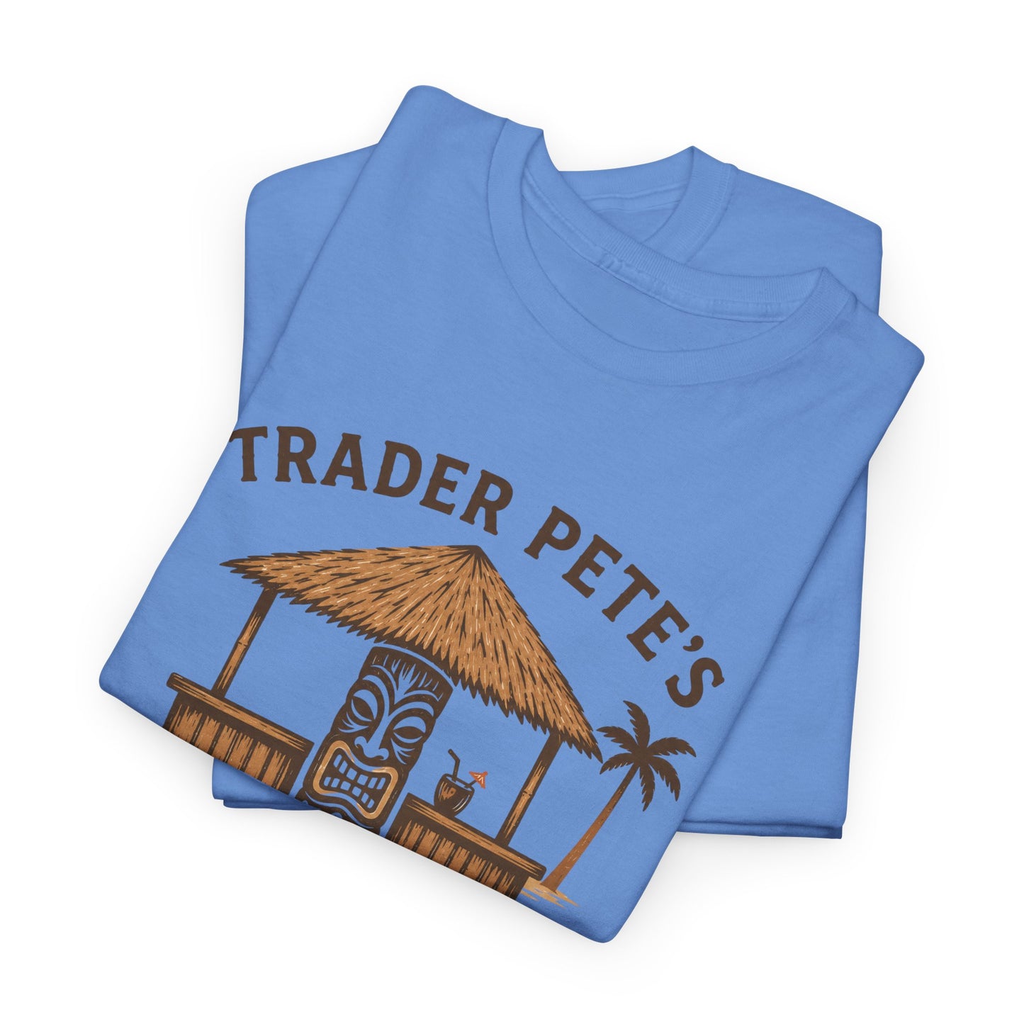 Trader Pete's Tiki Bar Tee — Retro Tropical Vacation Shirt