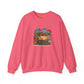 Tiki Bar Crewneck Sweatshirt — Retro Tropical Sunset Design