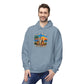 Great Minds Drink Alike Hoodie — Tropical Sunset Palm Beach Graphic Sweatshirt