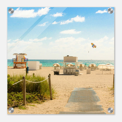 Beach Day Acrylic Wall Print at Caribbean Rays