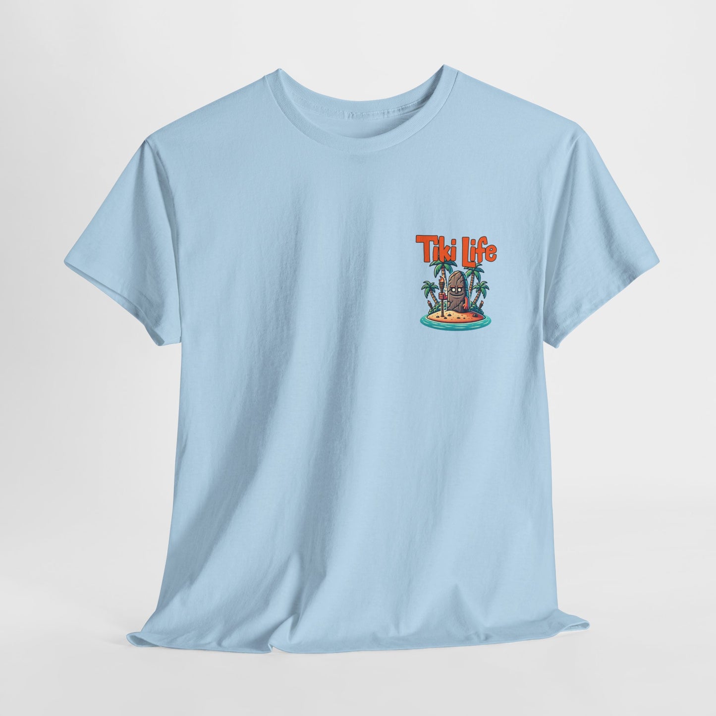 Tiki Life Island Tee - Unisex Heavy Cotton T-Shirt