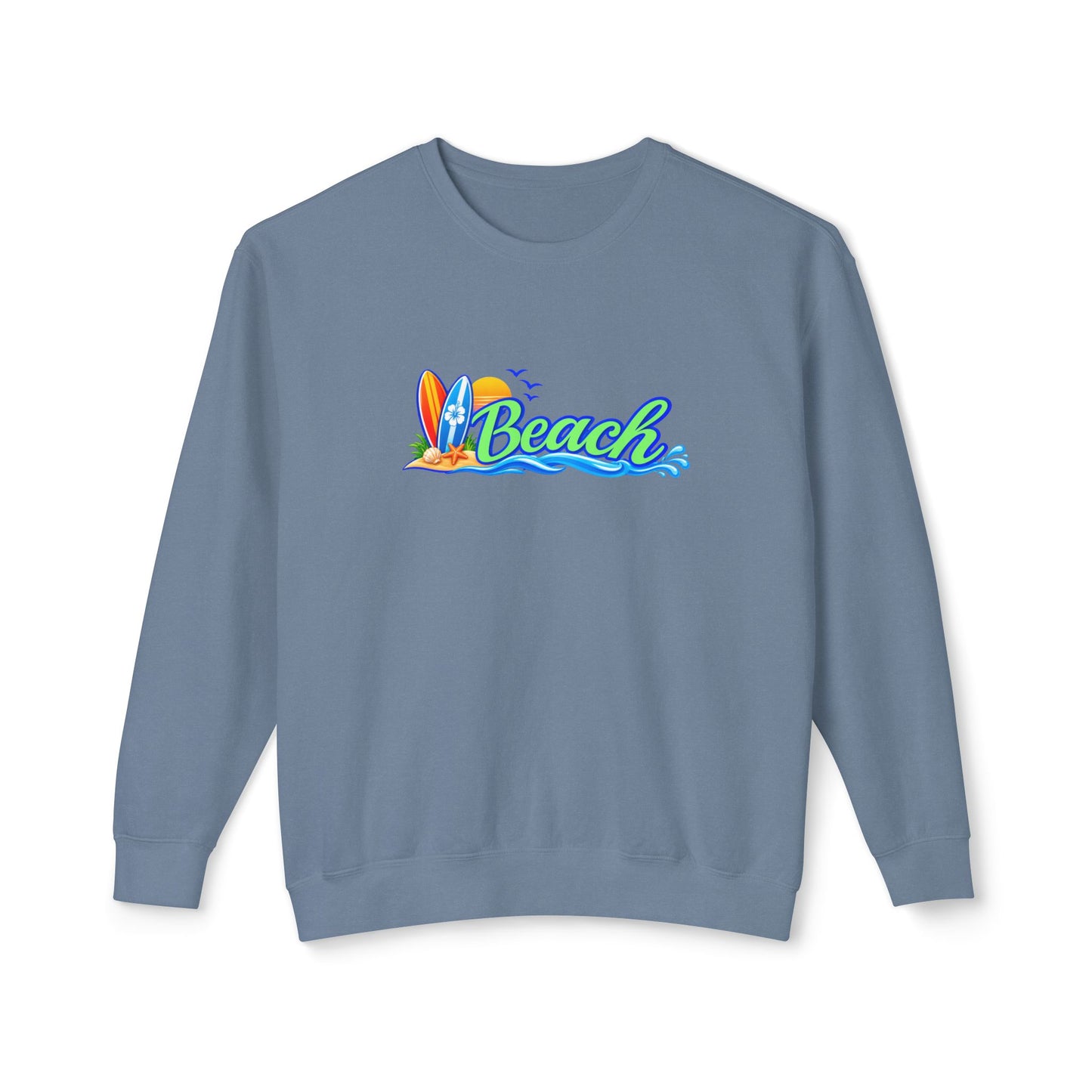 Beach Surf Vibes Crewneck Sweatshirt- Comfort Colors®