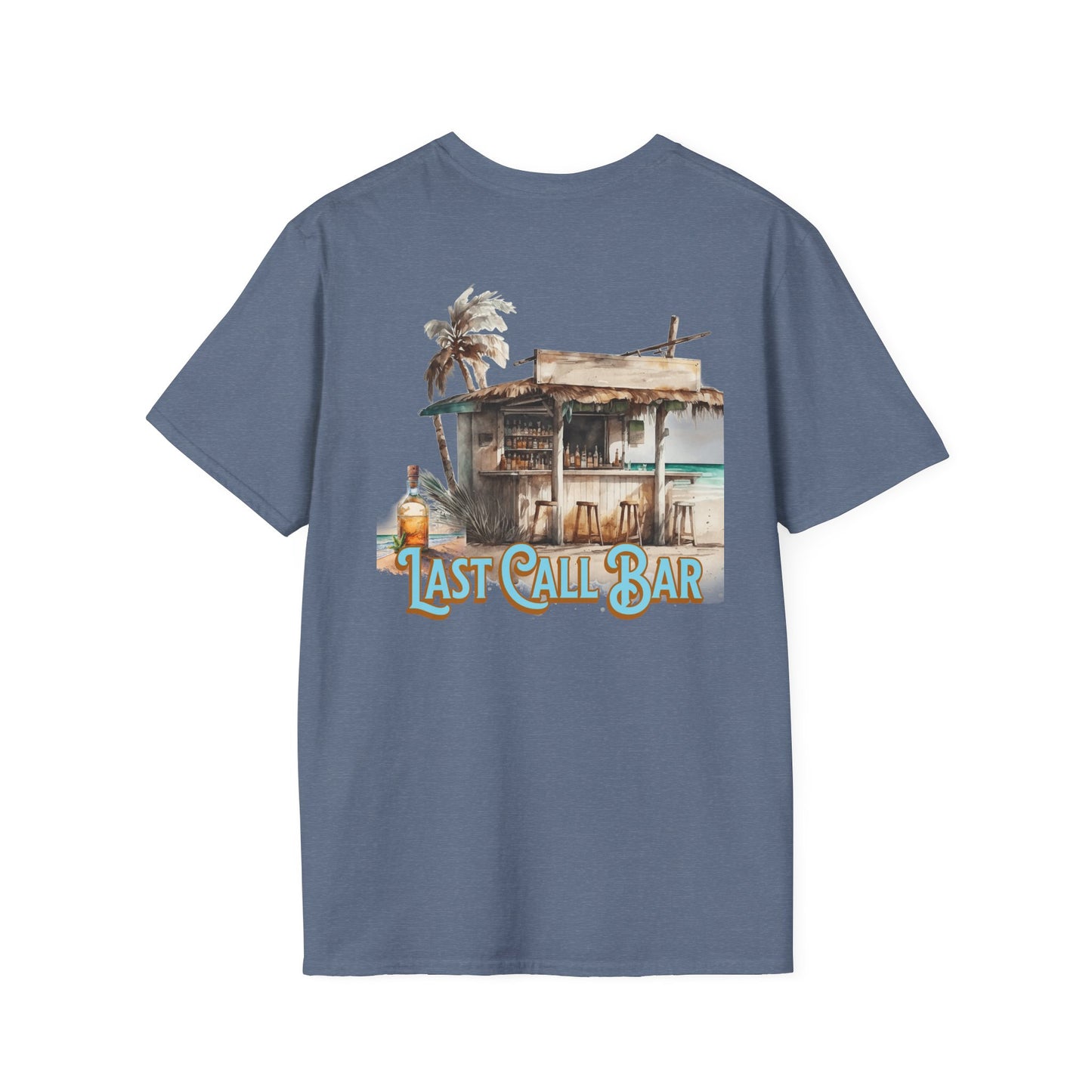 Last Call Bar Unisex Softstyle T-Shirt at Caribbean Rays