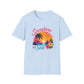 Sunshine and Sea T-Shirt — Tropical Palm Beach Sunset Tee