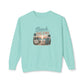 Beach Dreams Crewneck Sweatshirt — Vintage Coastal Sunset Graphic