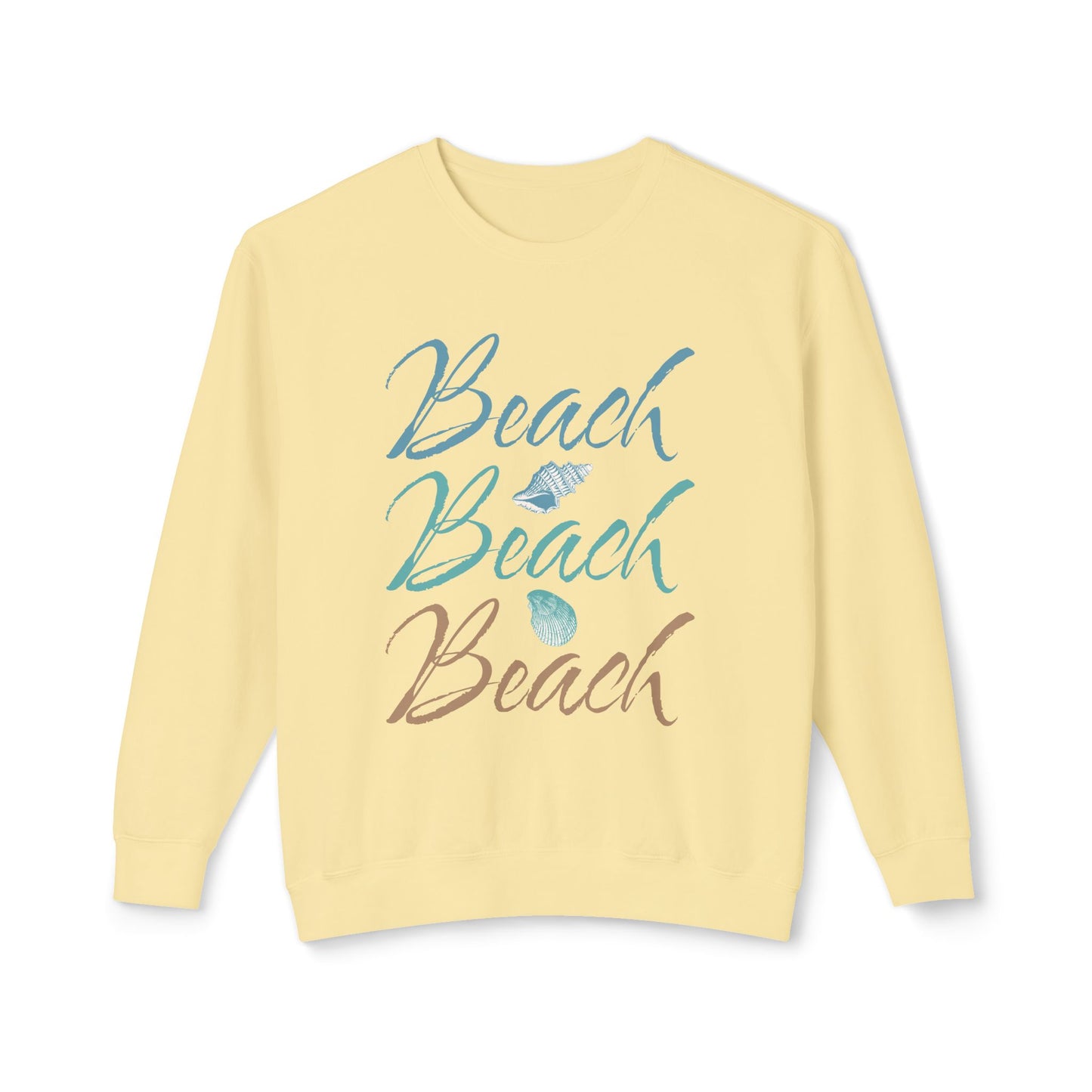 Beach Club Beach Vibes Unisex Lightweight Crewneck Sweatshirt -at Caribbean Rays