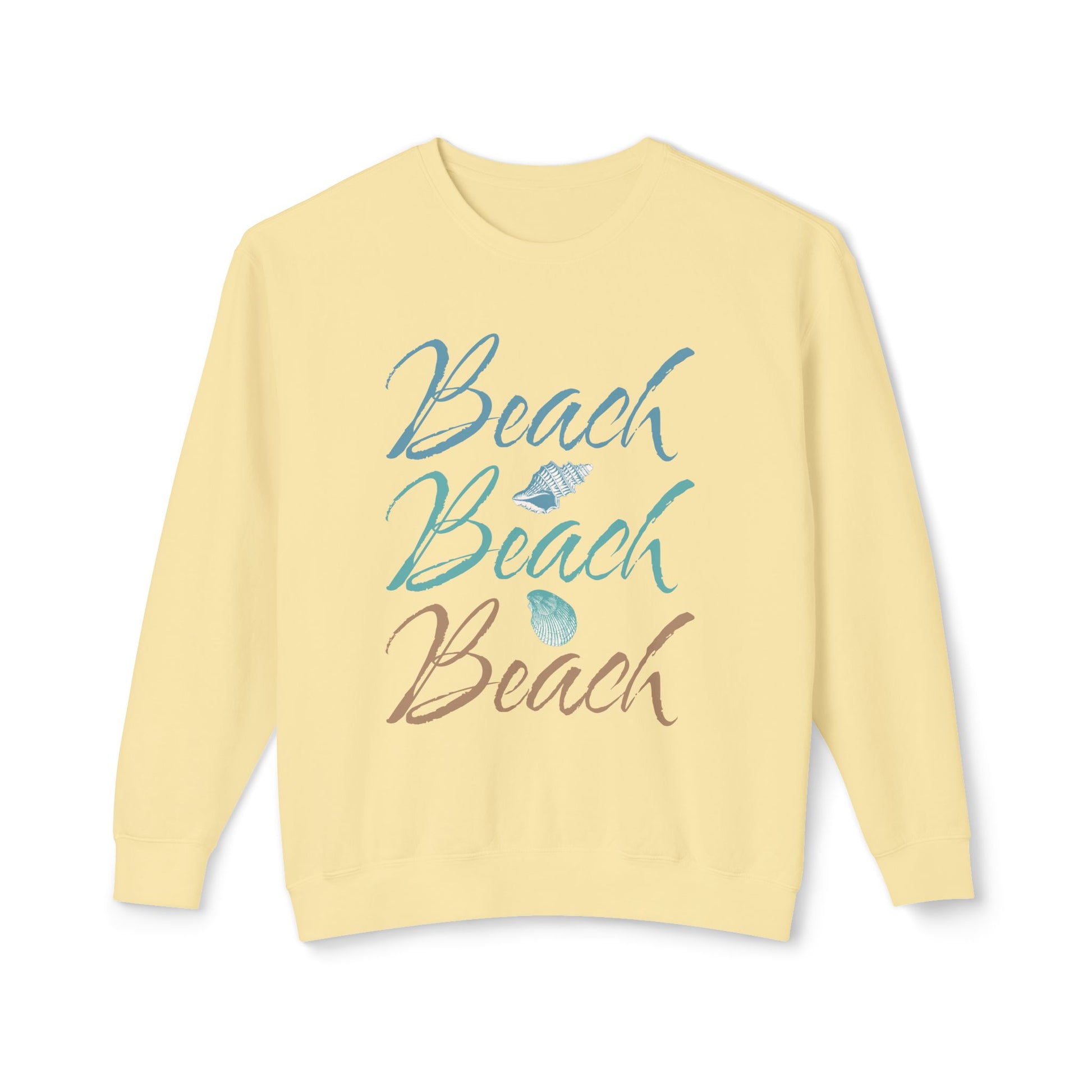 Beach Club Beach Vibes Unisex Lightweight Crewneck Sweatshirt -at Caribbean Rays