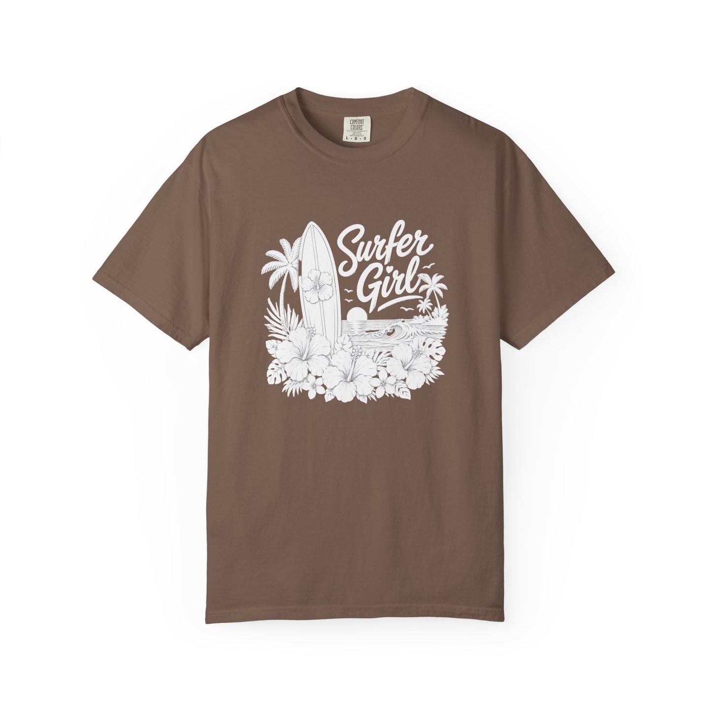 Surfer Girl Graphic Tee — Vintage Beach Surf T‑Shirt