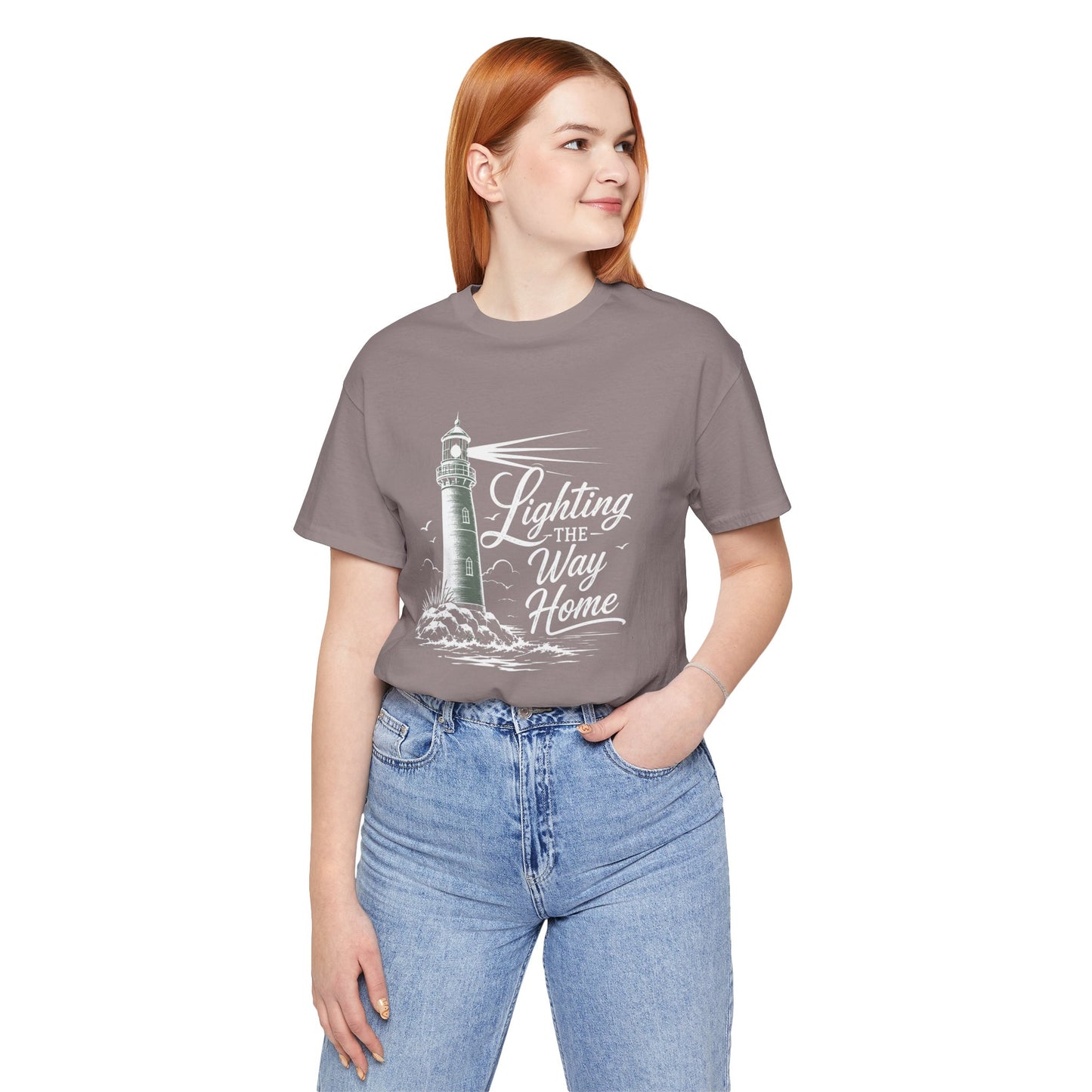 Lighthouse Coastal Tee — Vintage Nautical Lighthouse Graphic Shirt