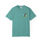 T-Shirt — "Living in Paradise and Loving It" Tropical Parrot Beach Tee