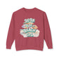Maroon sweatshirt with 'Born to be a Beach Girl' text and beach-themed graphics on a white background at Caribbean Rays