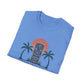 Tiki Vibes Sunset Tee (Palm Trees & Tiki Mask)
