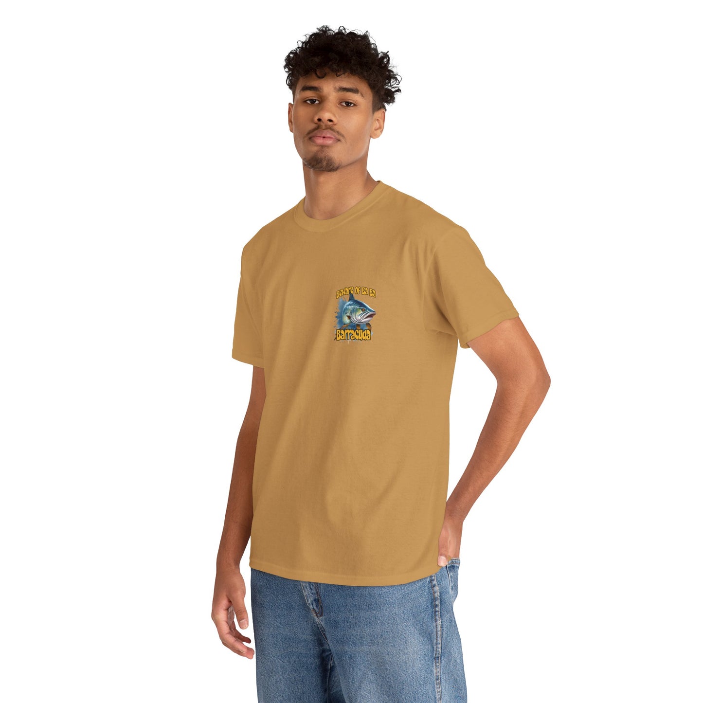 Barracuda Fishing Tee — "Beware of Ba Ba Barracuda" Graphic T-Shirt