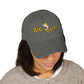 Big Catch Embroidered Distressed Dad Hat — Fishing Marlin Cap