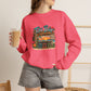 Tiki Bar Crewneck Sweatshirt — Retro Tropical Sunset Design