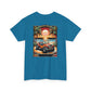 Tropical Beach Graphic Tee, Unisex Heavy Cotton T-Shirt, on Caribbean Rays