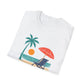 Tropical Vibes Beach Scene Tee (Relax & Unwind)