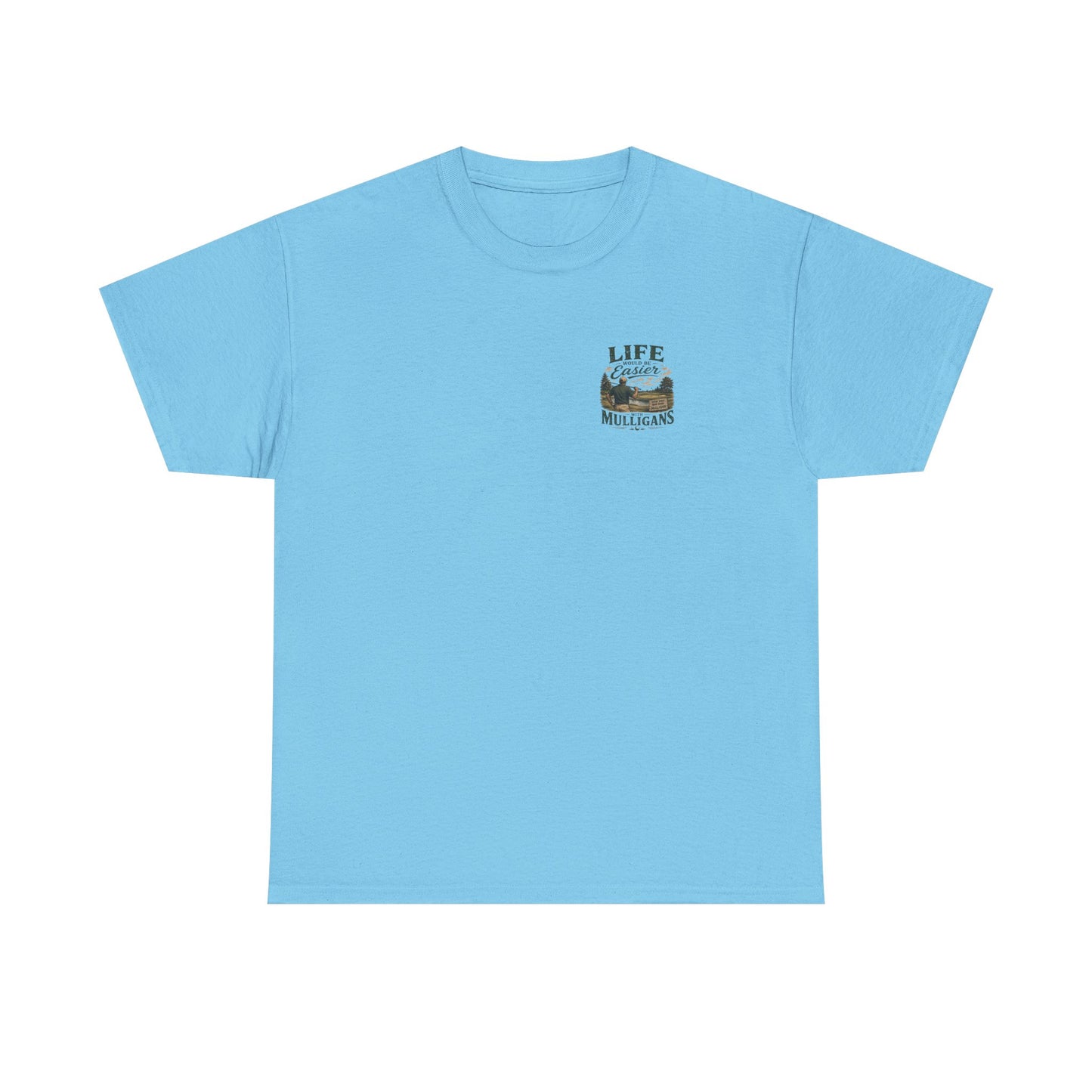 Mulligans Golf T-Shirt — “Life Would Be Easier With Mulligans” Vintage Golf Tee
