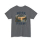 T-Shirt — "Never Too Old to Fish" Fishing Tee (Sunset Lake Design)